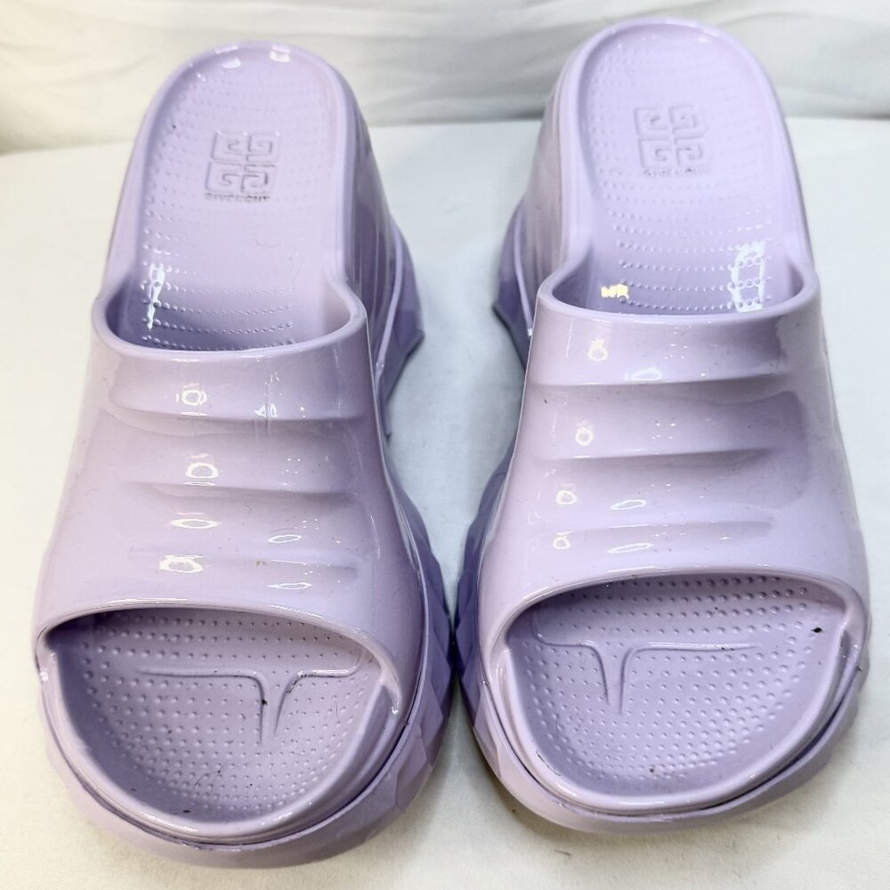 Givenchy Marshmallow Gloss Rubber Wedges Very Gently Worn